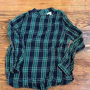 Green High Neck Blouse